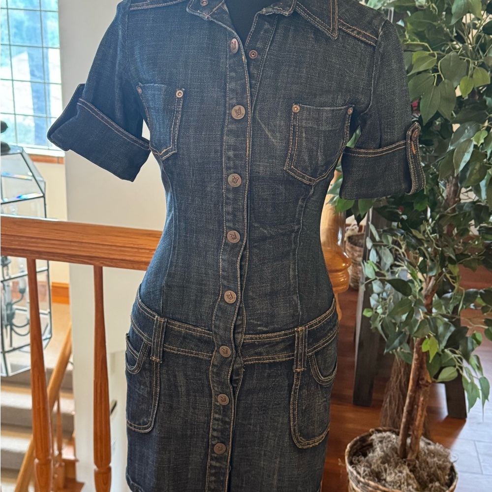Frankie B denim mini dress